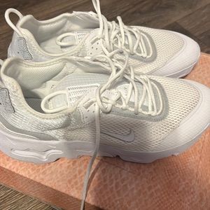 White Nike react shoes